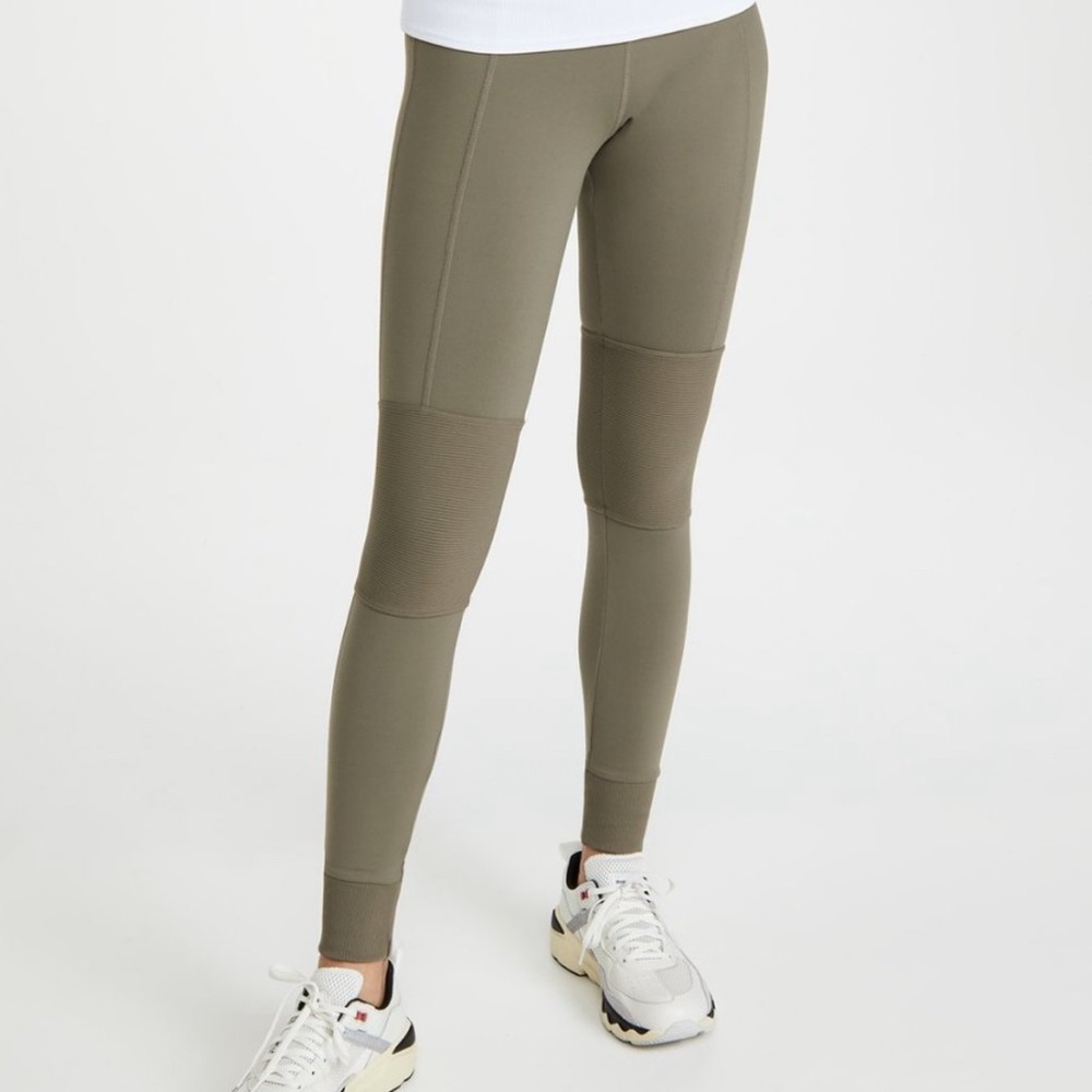 Alo Yoga High Waist Avenue Leggings Yoga Pants Olive Branch Green